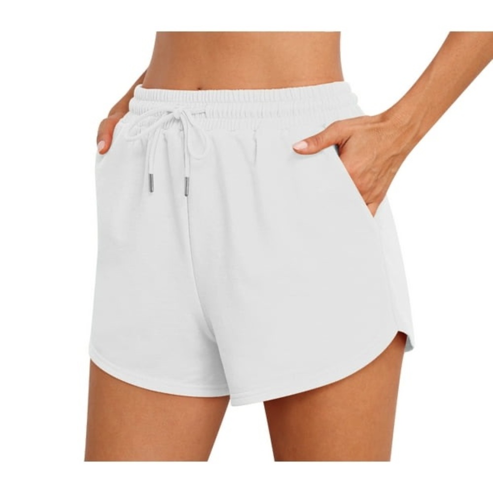 PINK Victoria's Secret White Athletic Shorts